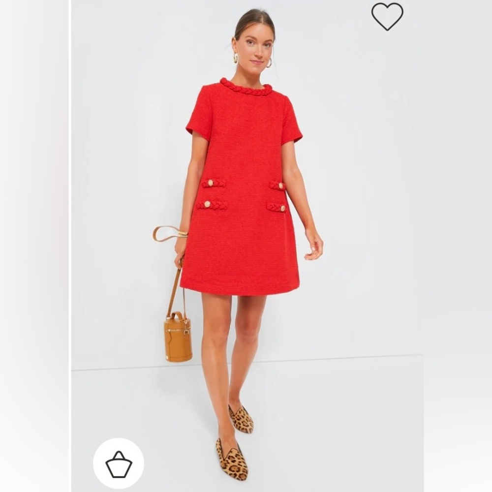 Tuckernuck Red Tweed Jackie Dress